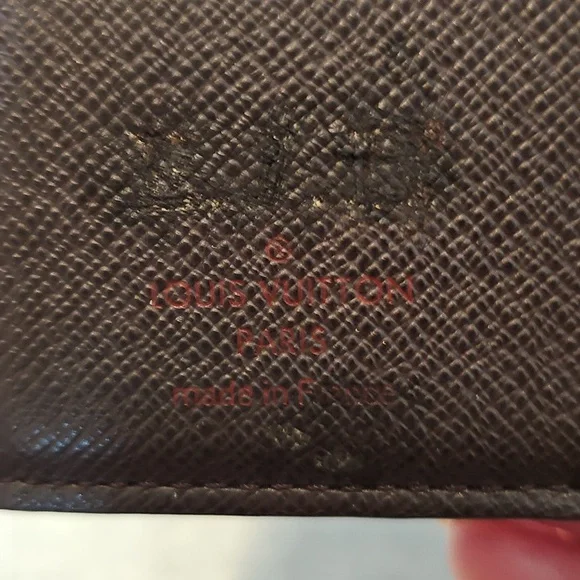 ✨️AUTHENTIC✨️ Louis Vuitton Ebene Damier Kiss Wallet - Picture 12 of 16